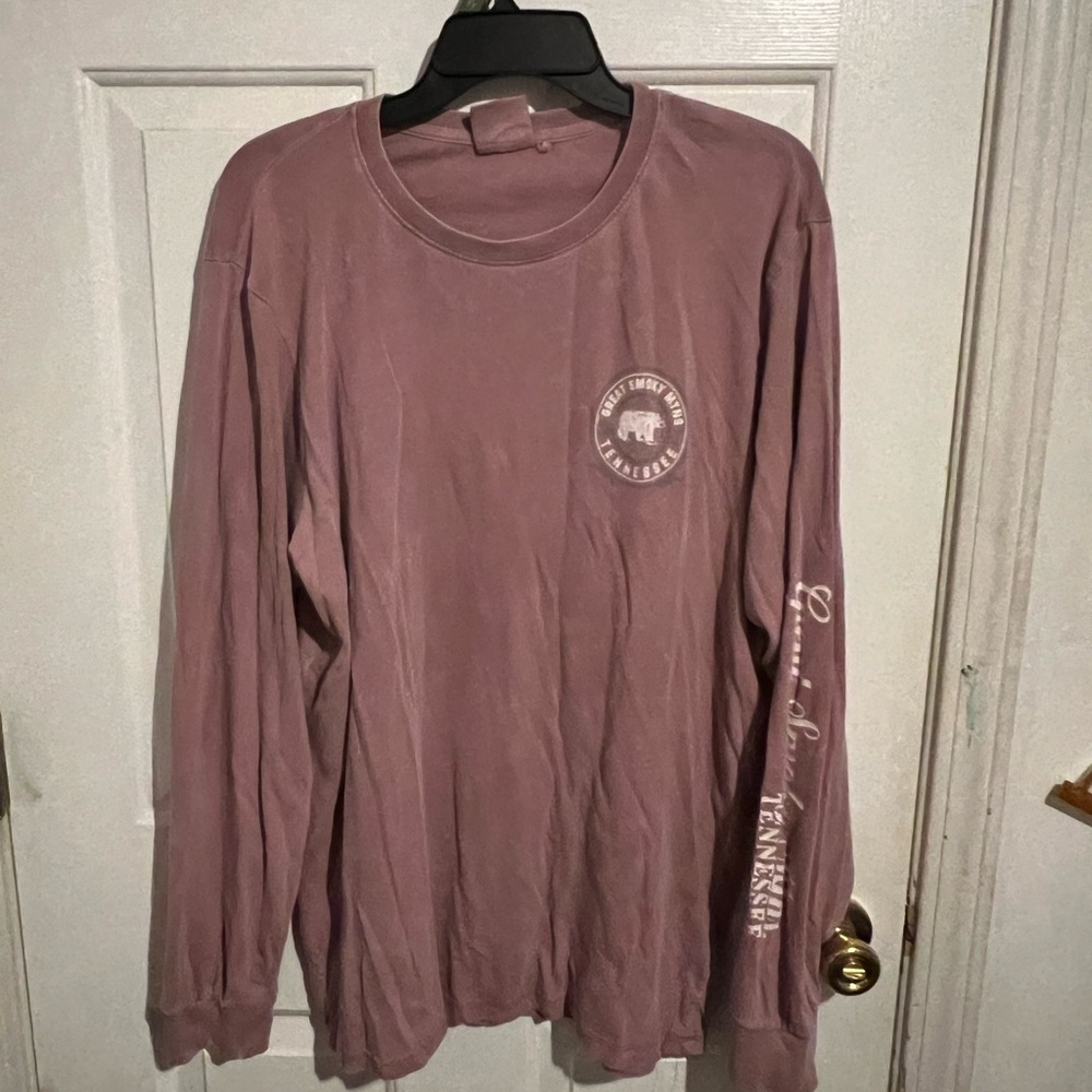Great Amoky Mountains Mauve Long Sleeve Top